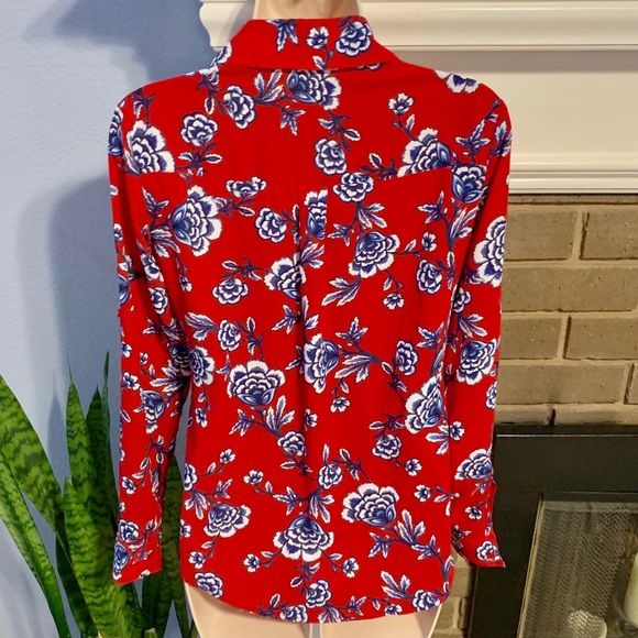 ❤️SOLD Express floral portofino shirt - Picture 5 of 8